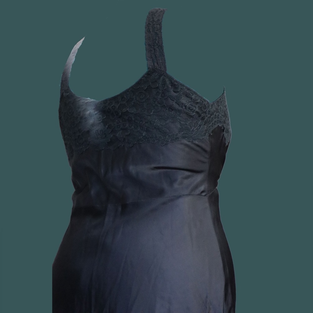 Black Slip Dress Size Medium Brand Black Magic